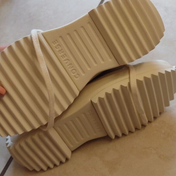 Converse Sherpa Run Star Sneaker Hike High Top Vapor Mauve grey fuzzy 8 - Picture 8 of 11